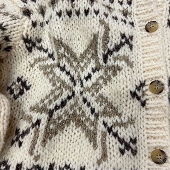 Vintage Susan Bristol Wool Blend Hand Knit Oversized Cozy Cardigan Sweat… - Picture 7 of 13